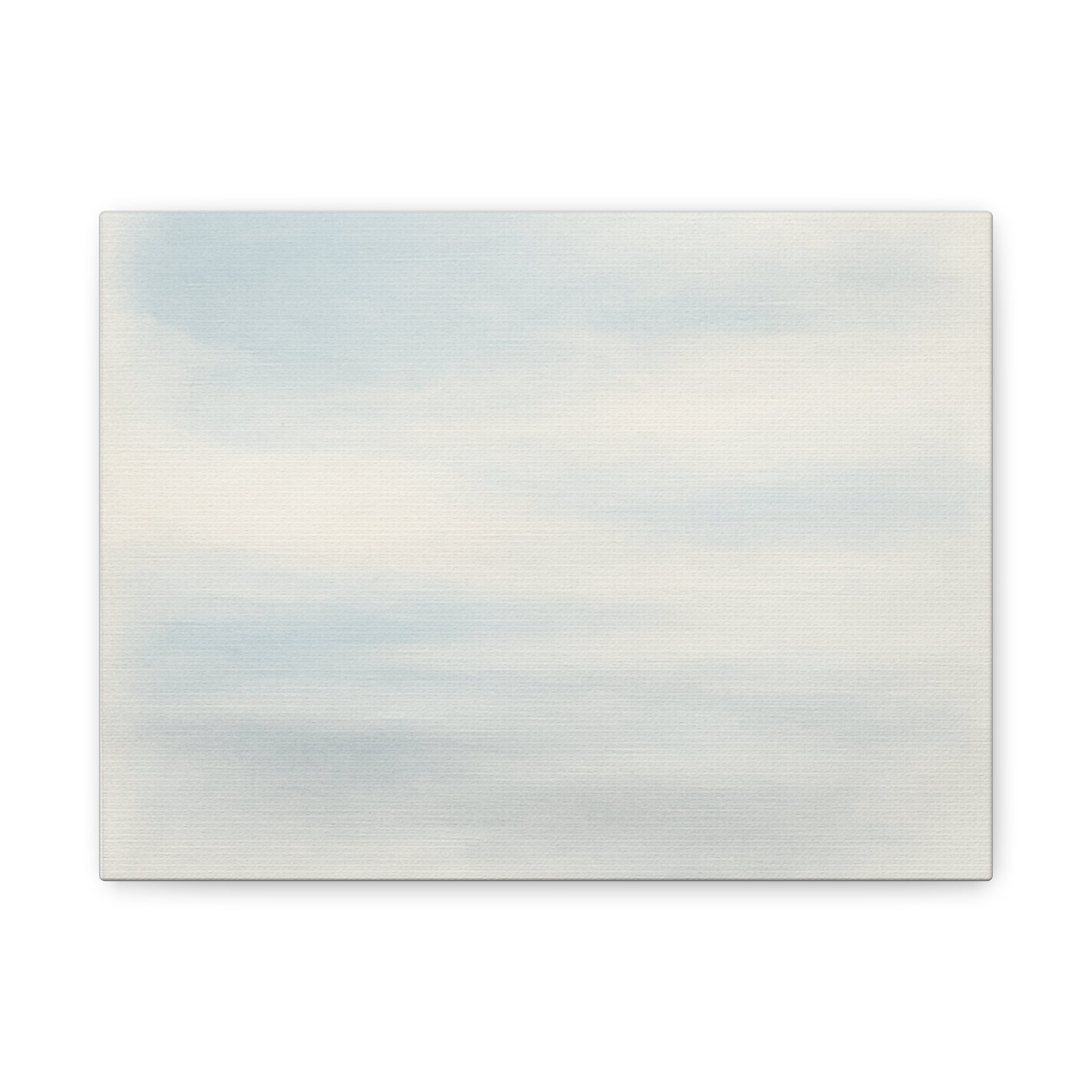 Stretched Canvas Wall Art - Soft Blue Abstract Decor for Home