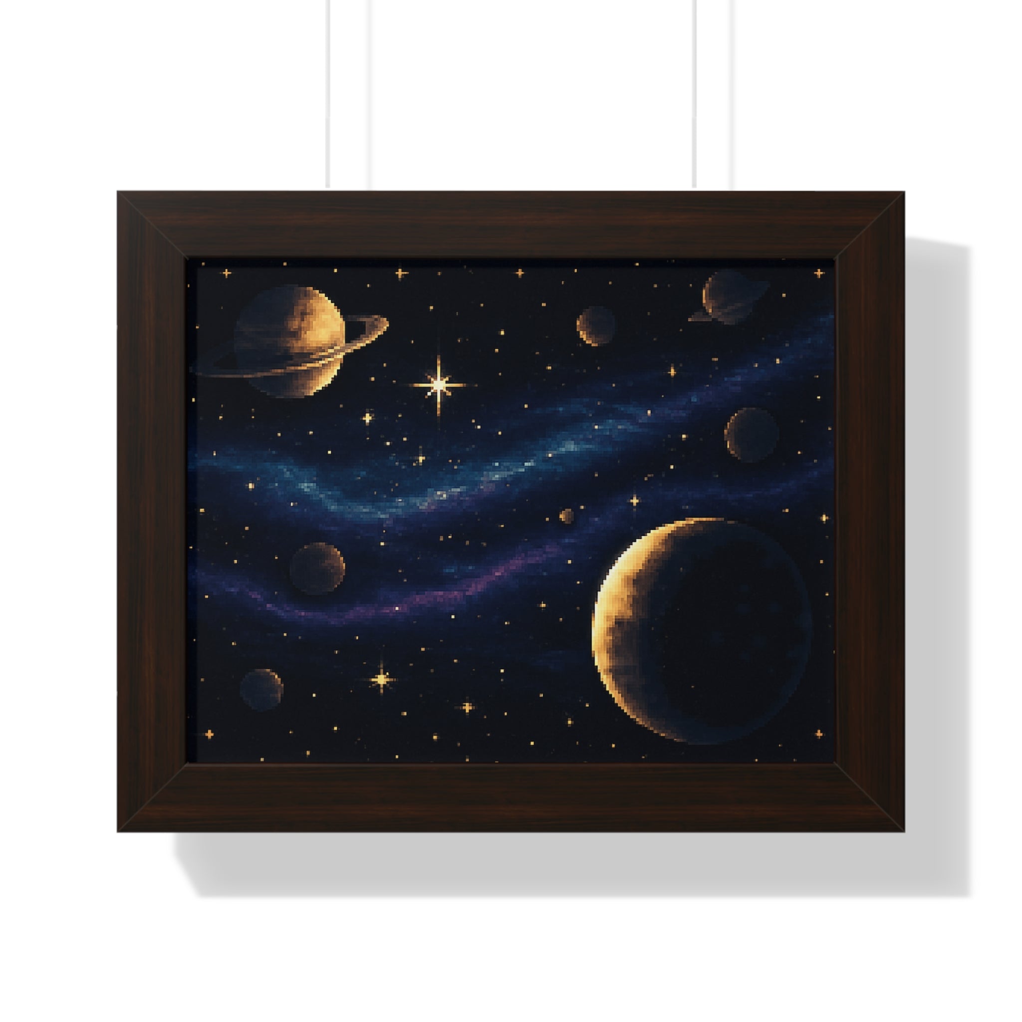 Cosmic Space Framed Poster - Astronaut Wall Art for Home Decor
