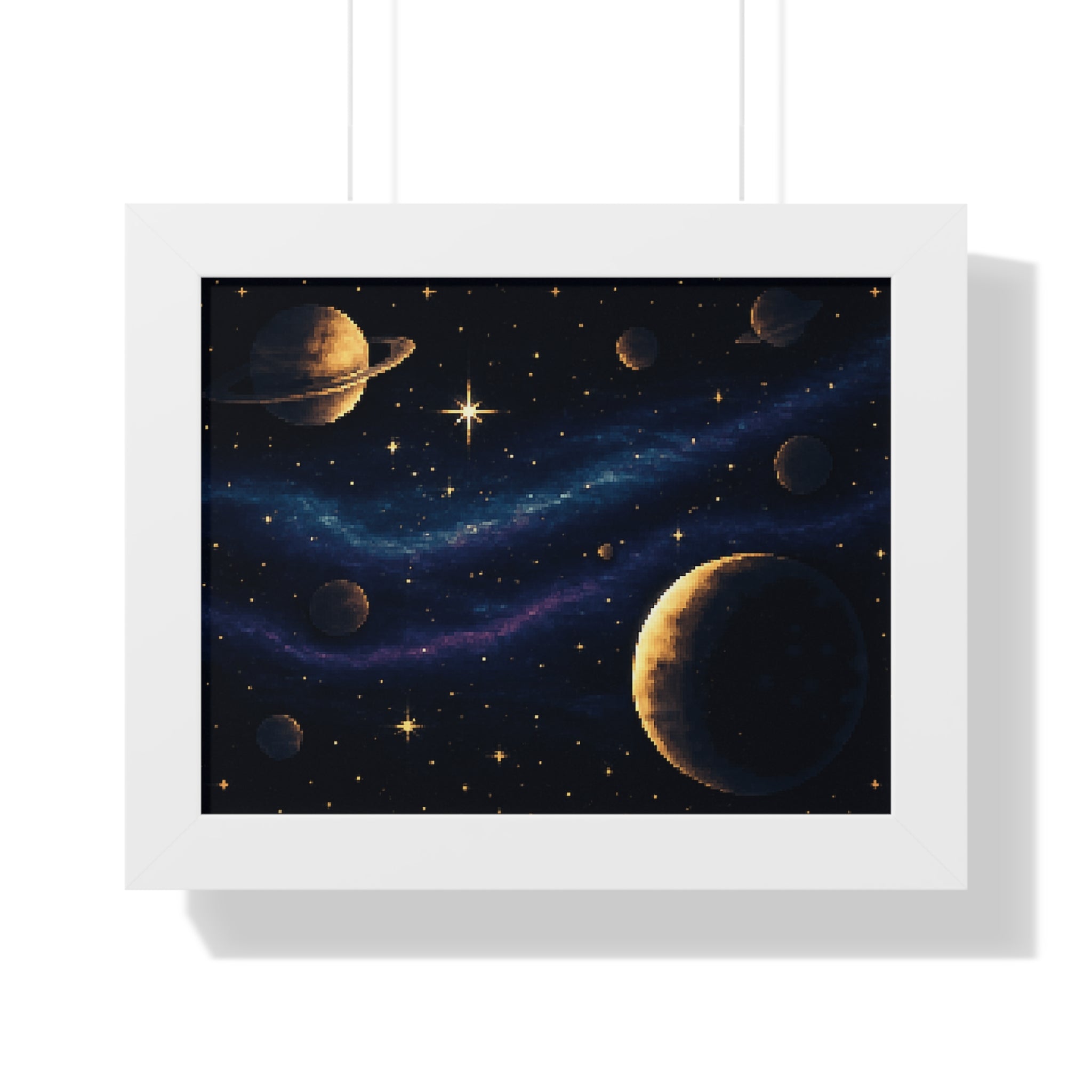 Cosmic Space Framed Poster - Astronaut Wall Art for Home Decor