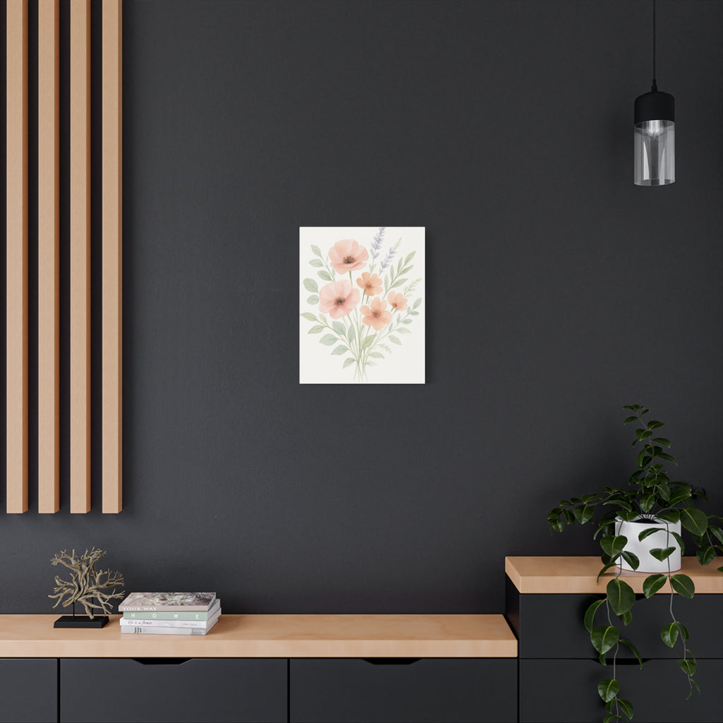 Floral Watercolor Canvas Art