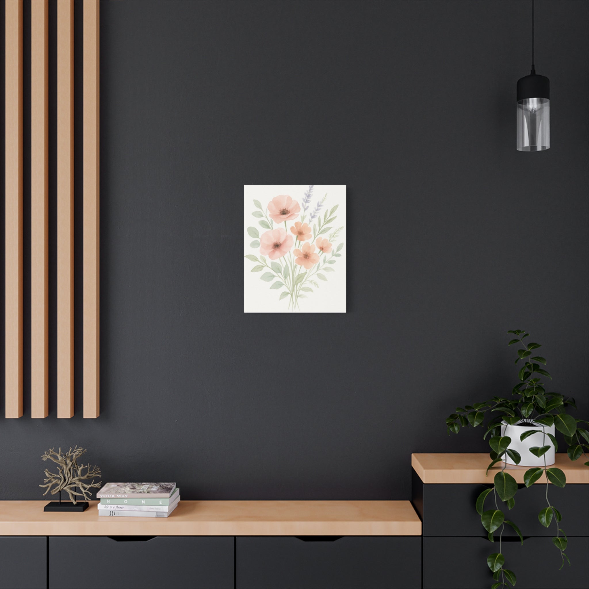 Floral Watercolor Canvas Art