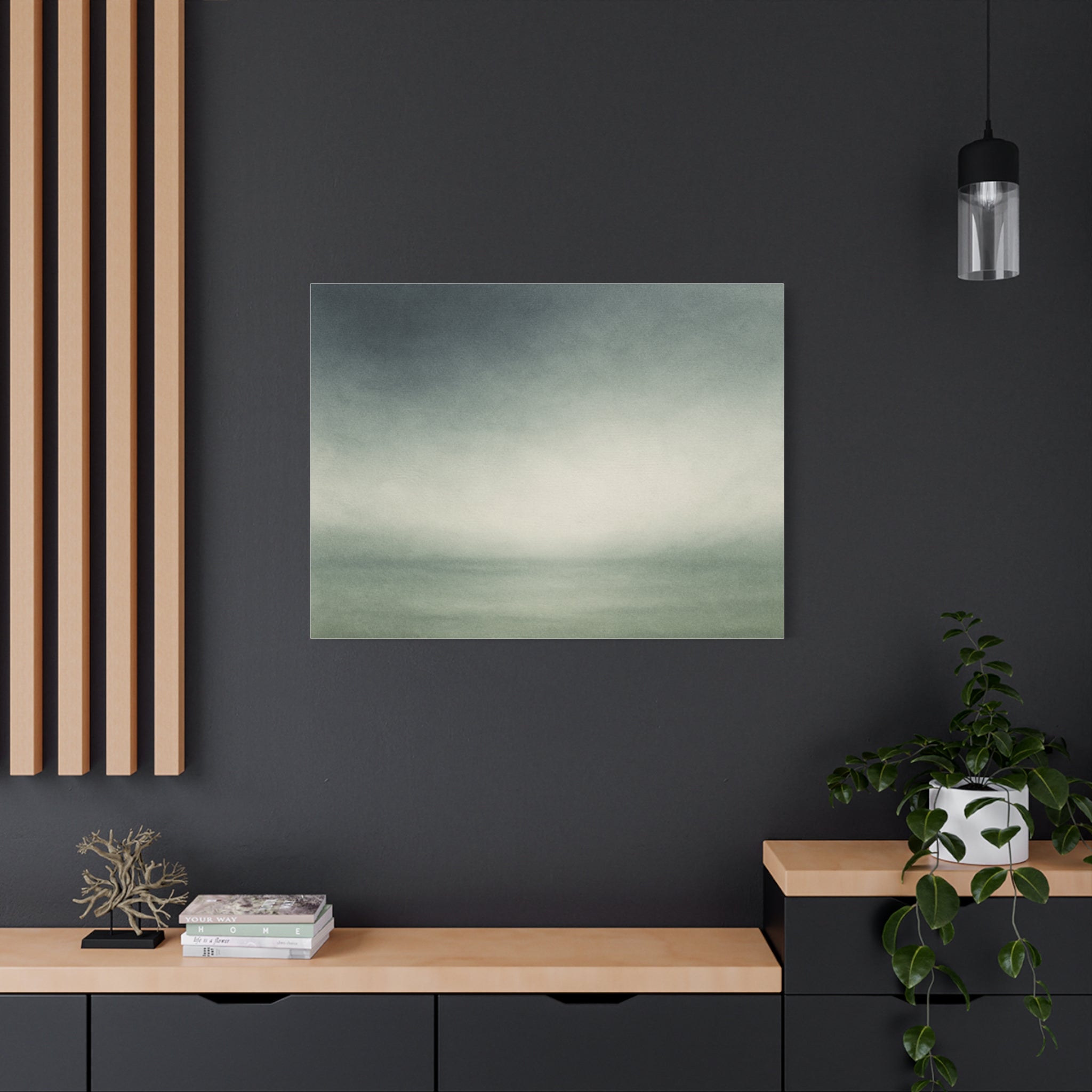 Serene Landscape Matte Canvas Print