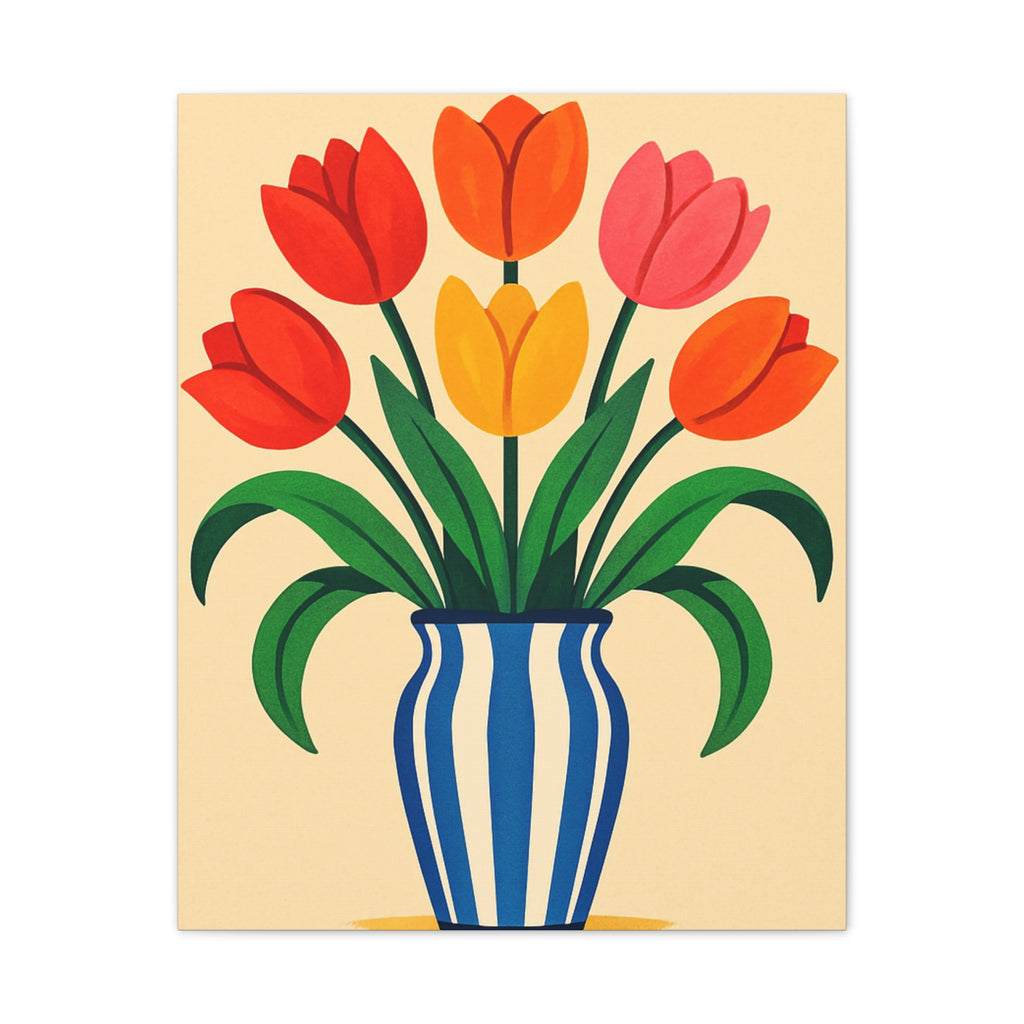 Vibrant Floral Canvas Art Print