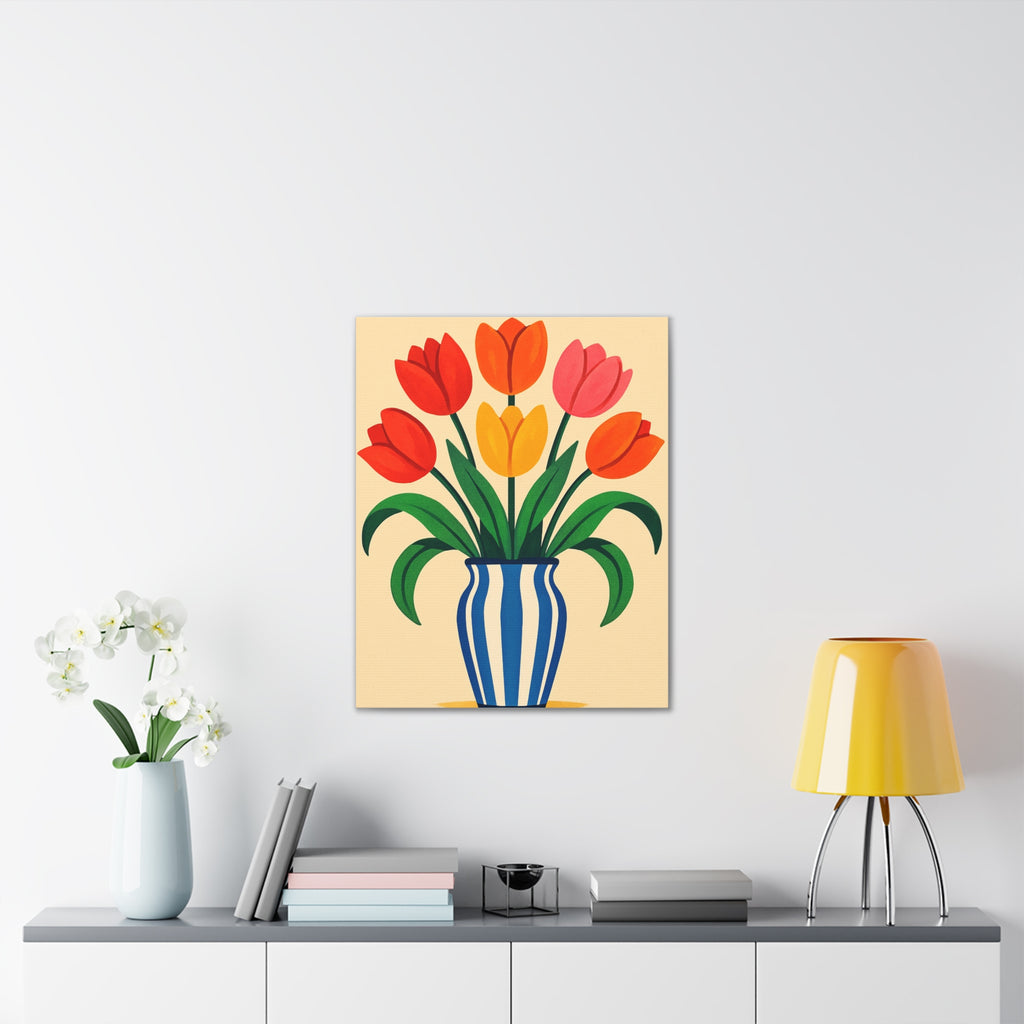 Vibrant Floral Canvas Art Print