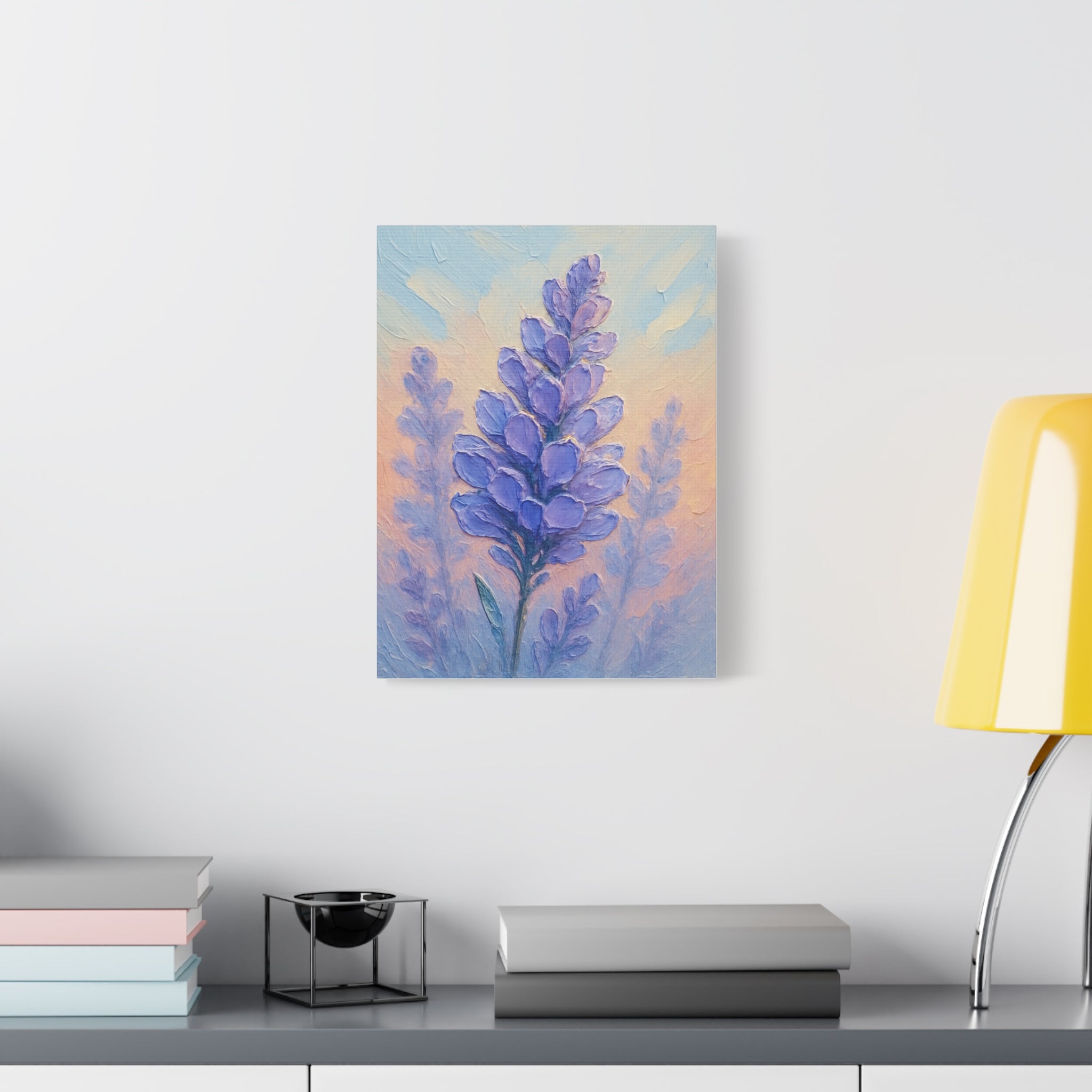 Lavender Blossom Canvas Art - Stretched Wall Decor