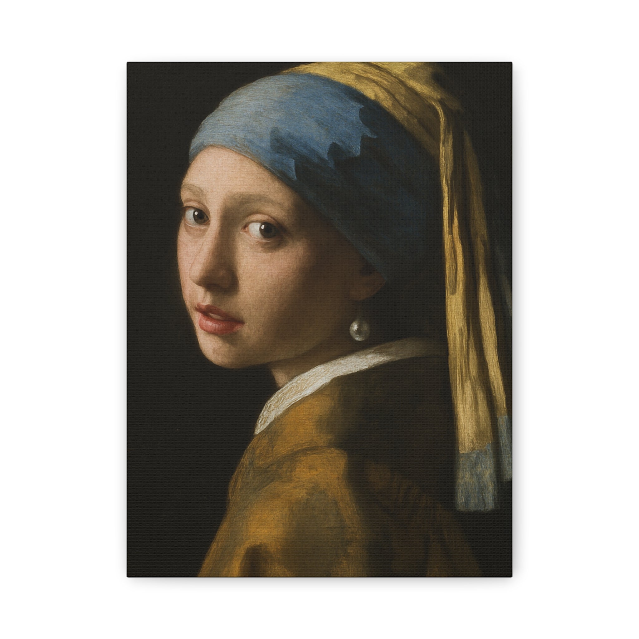 Stretched Canvas Art Print - Girl with a Pearl Earring