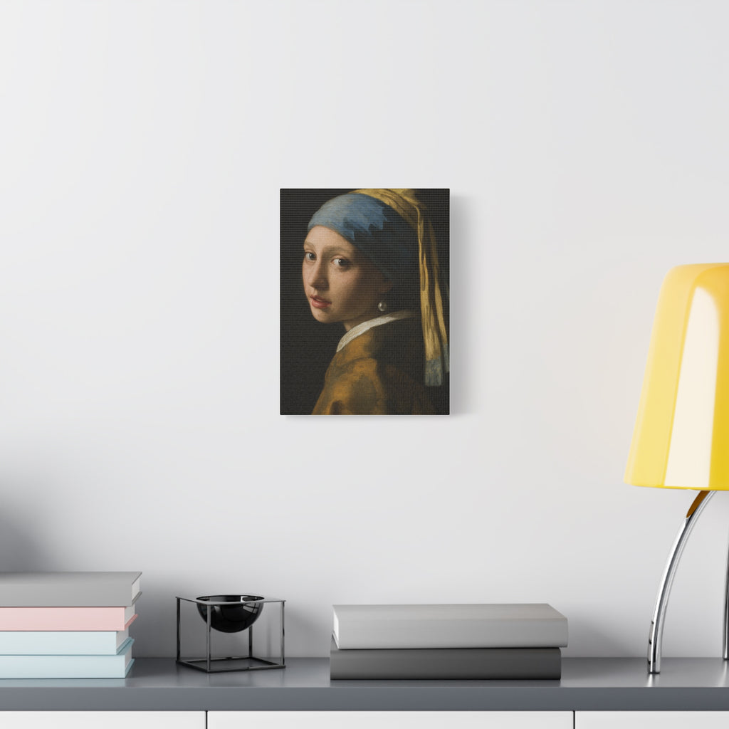 Stretched Canvas Art Print - Girl with a Pearl Earring
