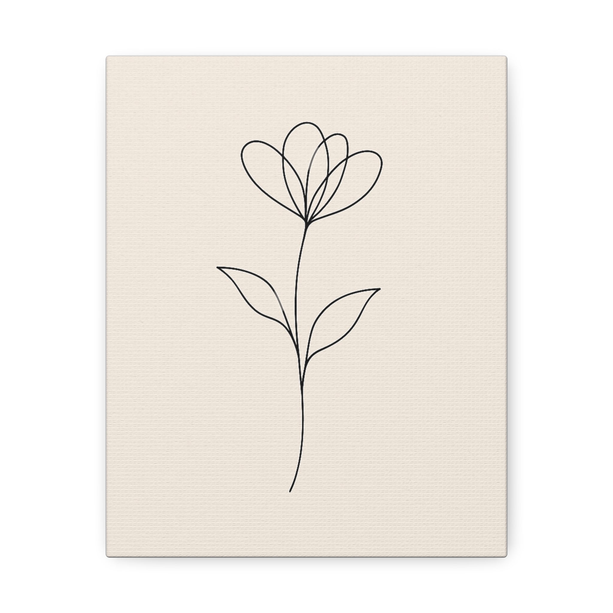 Minimalist Flower Canvas Art