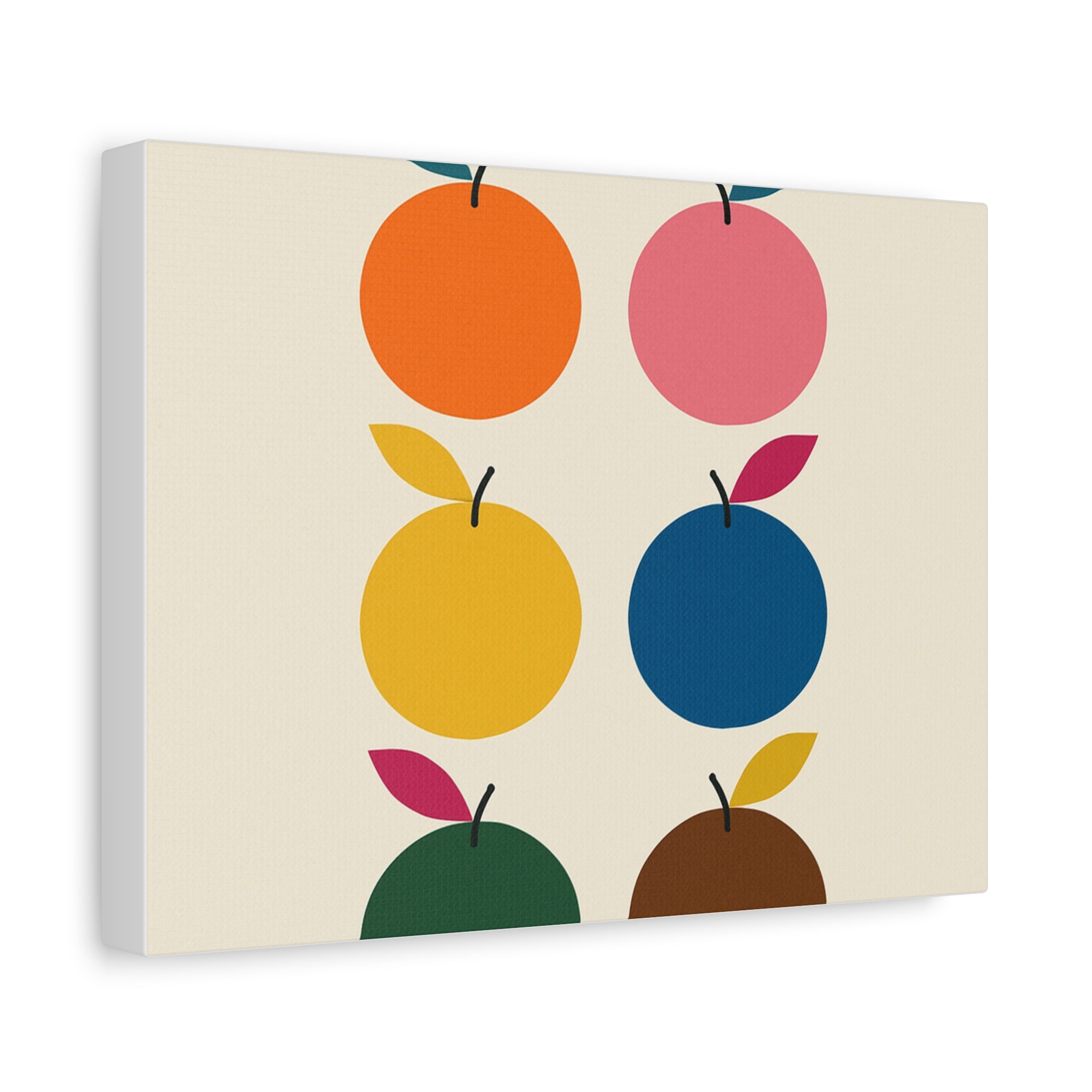 Colorful Fruit Print Canvas Wall Art