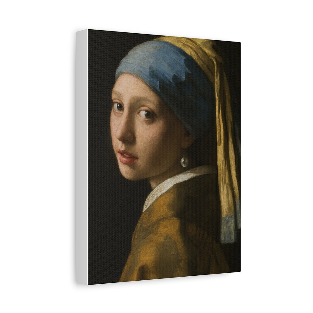 Stretched Canvas Art Print - Girl with a Pearl Earring