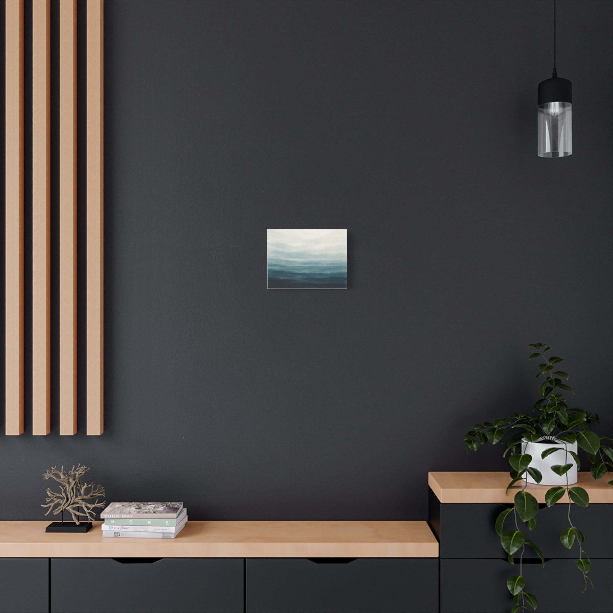 Ocean-Inspired Matte Canvas Wall Art - Calm Seascape Decor