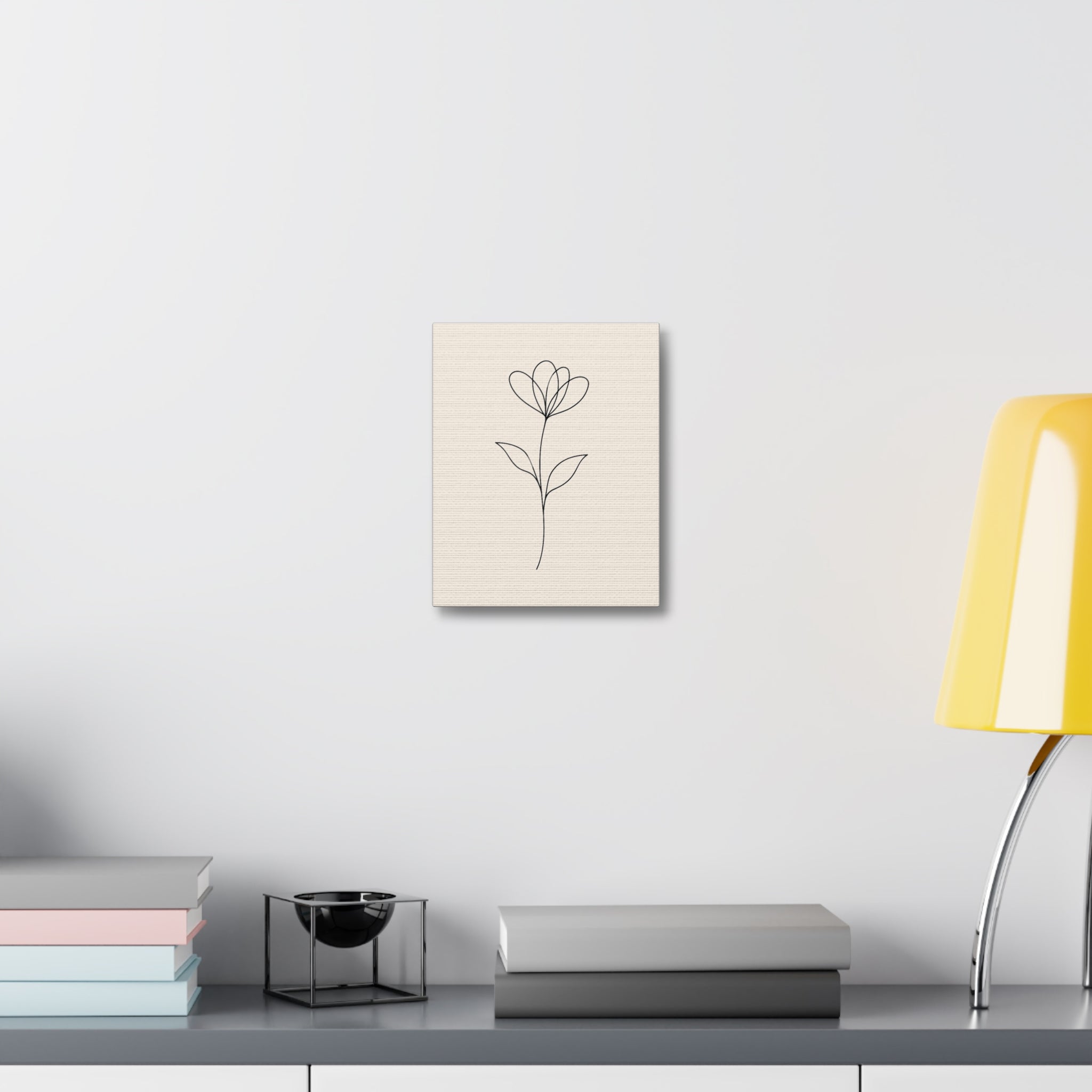 Minimalist Flower Canvas Art