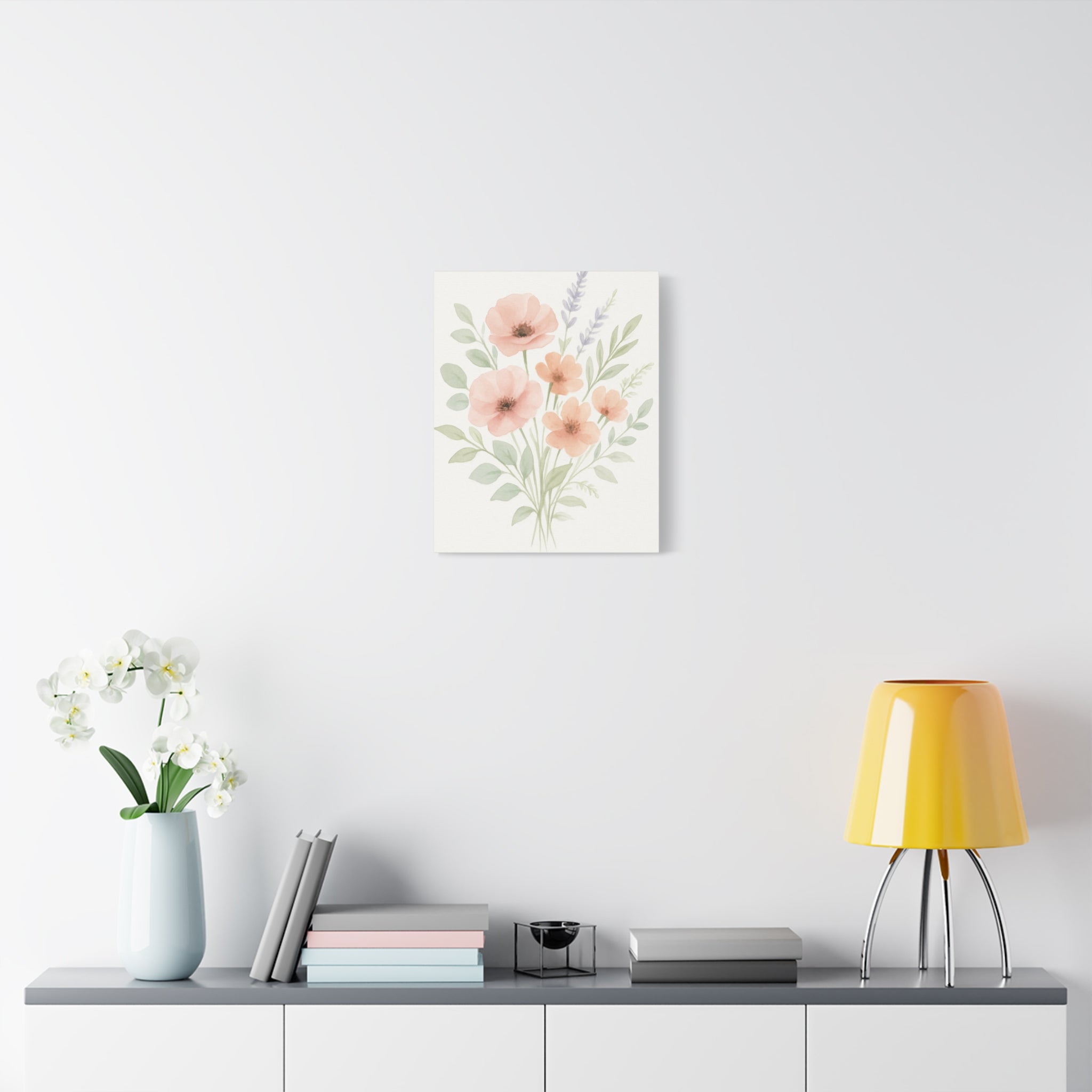 Floral Watercolor Canvas Art