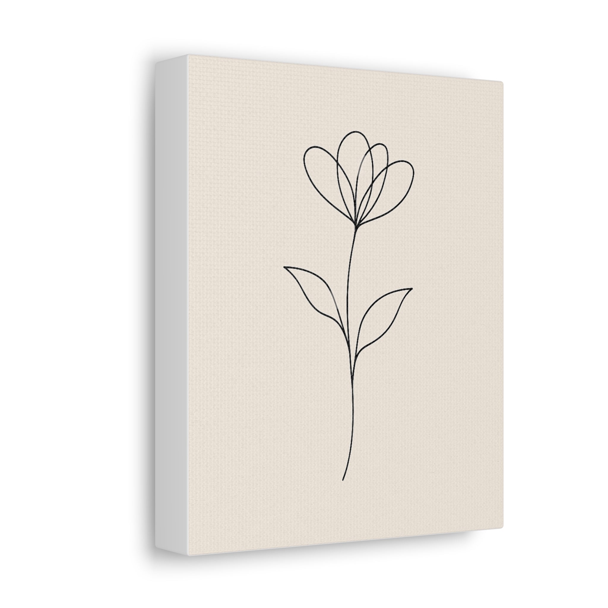 Minimalist Flower Canvas Art