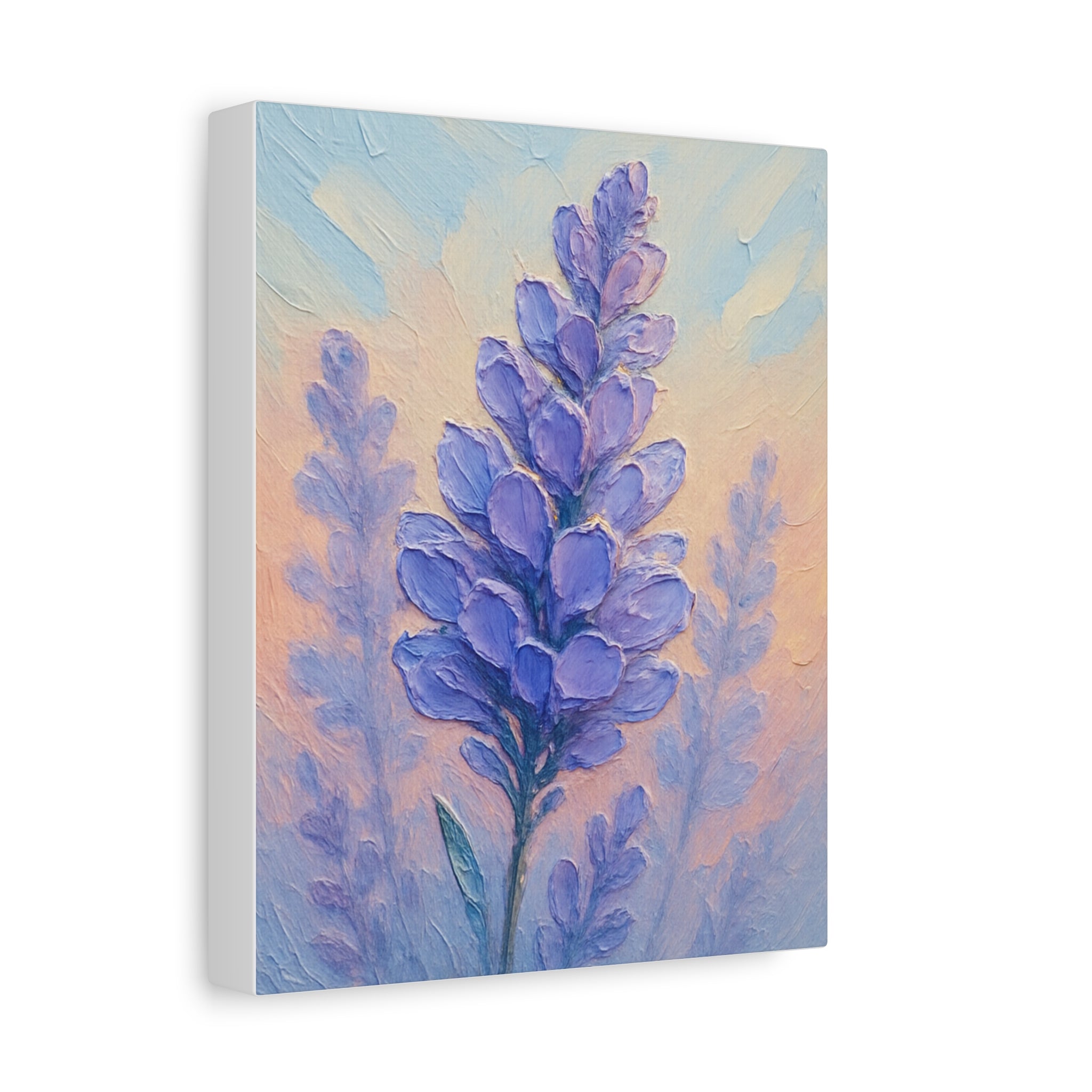 Lavender Blossom Canvas Art - Stretched Wall Decor